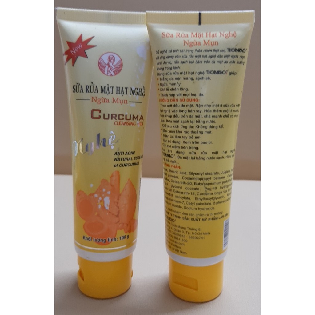 Sữa Rửa Mặt Hạt Nghệ ngứa mụn 100g - Thorakao