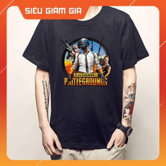 [GIẢM GIÁ] Áo phông in hình game PUBG Battlegrounds Mobile màu đen đẹp giá rẻ | BigBuy360 - bigbuy360.vn