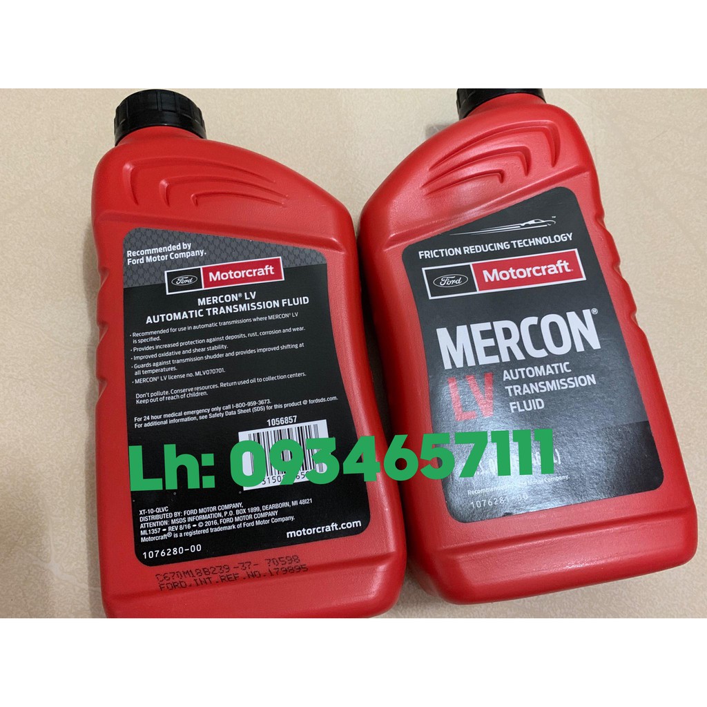 Dầu số tự động Ranger, Mazda BT50  XT10QLVC