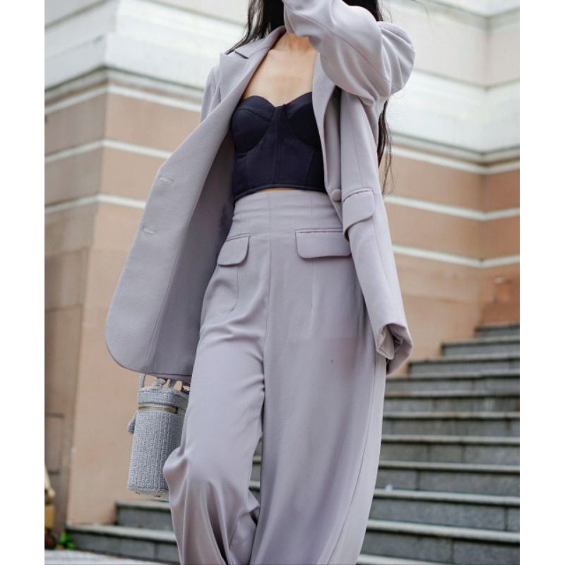 Quần CORSET TROUSERS dài ống rộng size tùy chỉnh eo | BigBuy360 - bigbuy360.vn