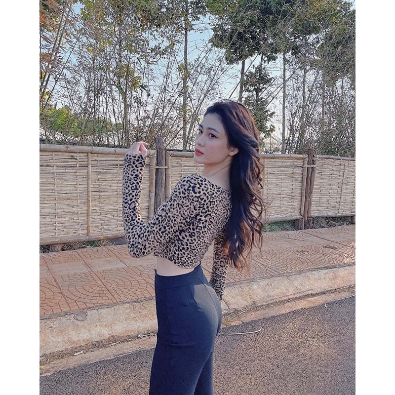 Áo bấm ngực vạt bầu da beo▪️𝐁𝐞𝐬𝐭 𝐒𝐞𝐥𝐥𝐞𝐫