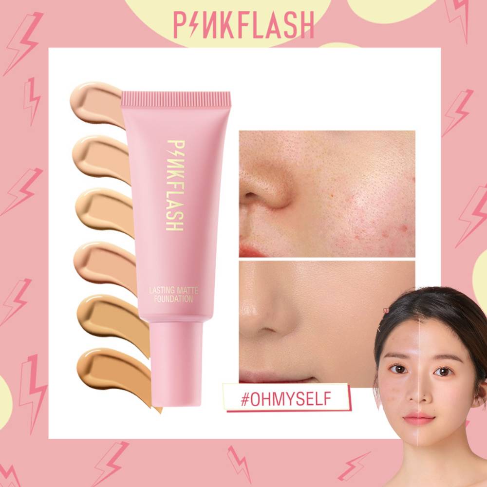 [Hàng mới về] Kem Nền Dạng Lỏng PINKFLASH Dưỡng Ẩm Lâu Trôi Phù Hợp Cho Mọi Ngày | BigBuy360 - bigbuy360.vn