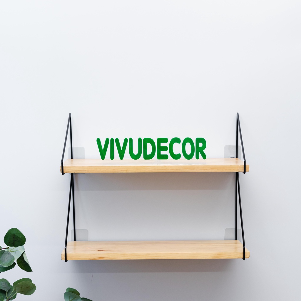 Kệ treo tường VIVUDECOR KT02 100% gỗ thông NewZealand
