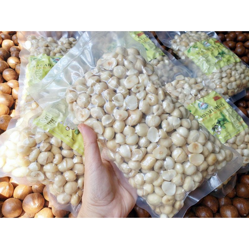 500g Nhân macca sấy hạt nhỏ, vỡ đôi