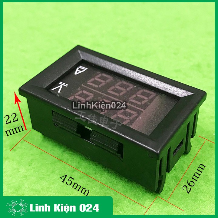 Đồng Hồ Đo Dòng Đo Áp 0-100VDC/100A Có Trở Shunt Đi Kèm