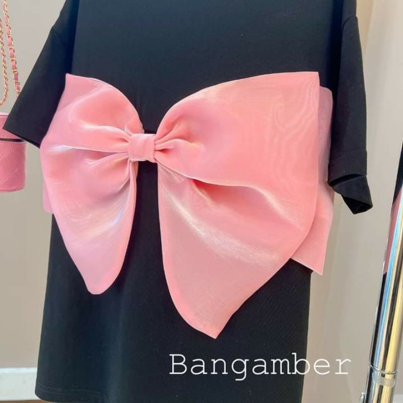 ÁO PHÔNG THẮT NƠ HỒNG XINH XẮN CÁ TÍNH