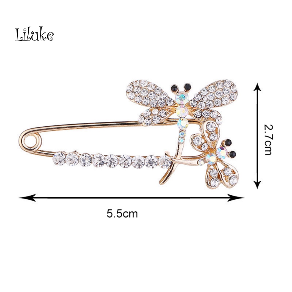 Ghim Cài Áo Hình Chuồn Chuồn Đính Đá Nhân Tạo Thời Trang Cho Nữ