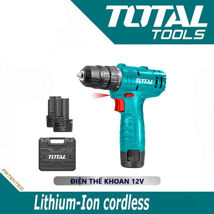 Máy khoan búa dùng pin 12V Total TDLI1242 - Dụng cụ điện cầm tay chuyên nghiệp