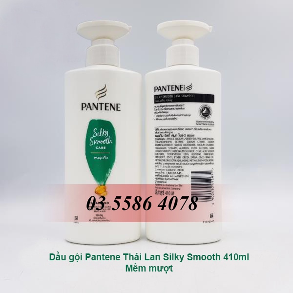 Dầu gội Pantene Thái Lan Silky Smooth 410ml | Nguyên Hương Store