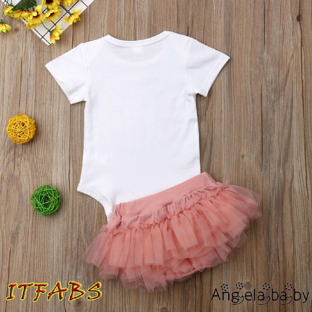 Newborn Infant Romper +Tutu Dress Sets 2Pcs Outfits