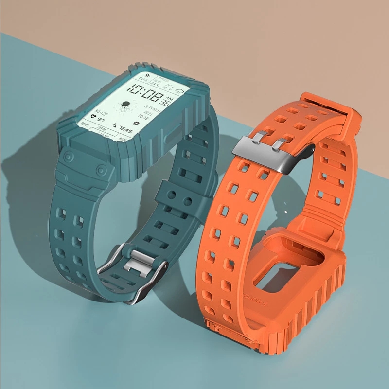 Dây Đeo Silicone Thay Thế Cho Đồng Hồ Huawei Honor Band 8 7 6 Pro