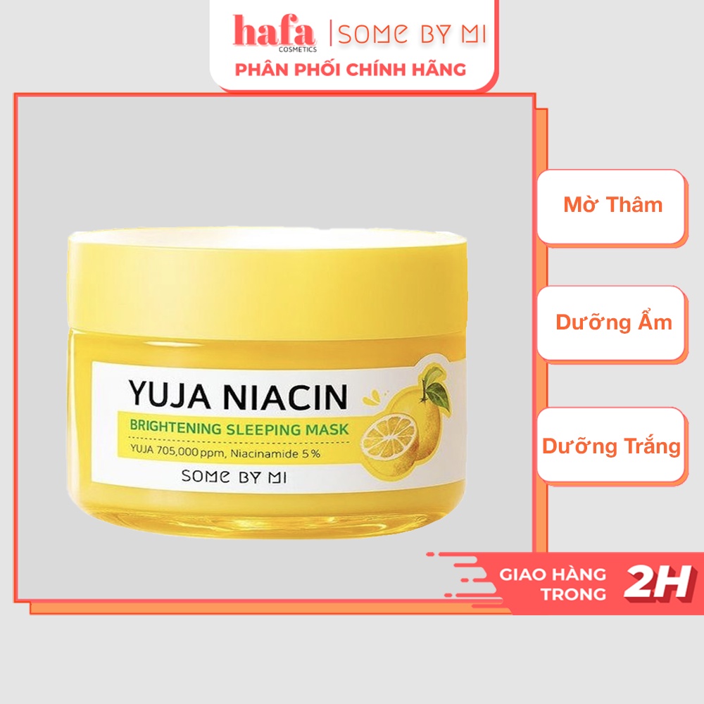 Mặt Nạ Ngủ Dưỡng Trắng Da Some By Mi Yuja Niacin 30 Days Miracle Brightening Sleeping Mask _ Some By Mi Chính Hãng