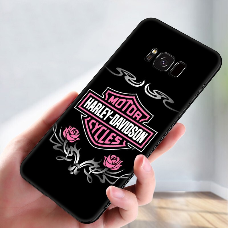 Samsung Galaxy S10 S9 S8 Plus S6 S7 Edge S10+ S9+ S8+ Casing Soft Case 65LU Harley davidson symbol mobile phone case