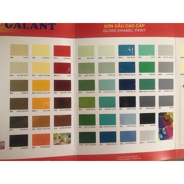 SƠN DẦU GALANT 800ML