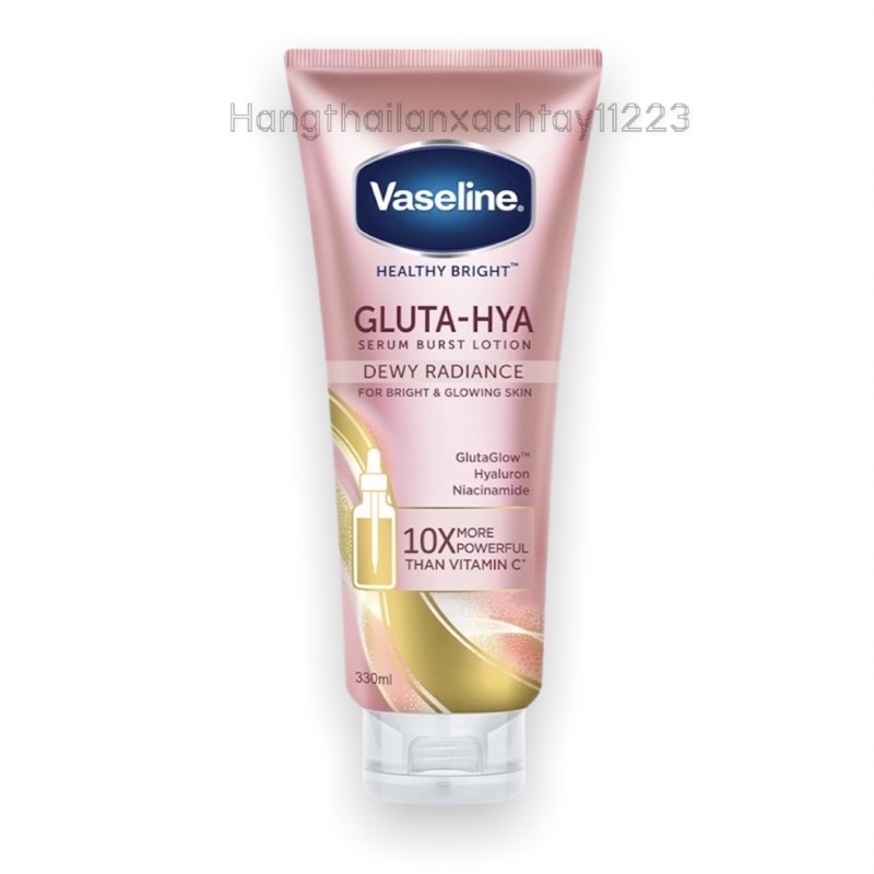(Hồng-Ban Đêm) DƯỠNG THỂ VASELINE HEALTHY BRIGHT GLUTA-HYA SERUM BURST UV LOTION DEWEY RADIANCE THÁI LAN