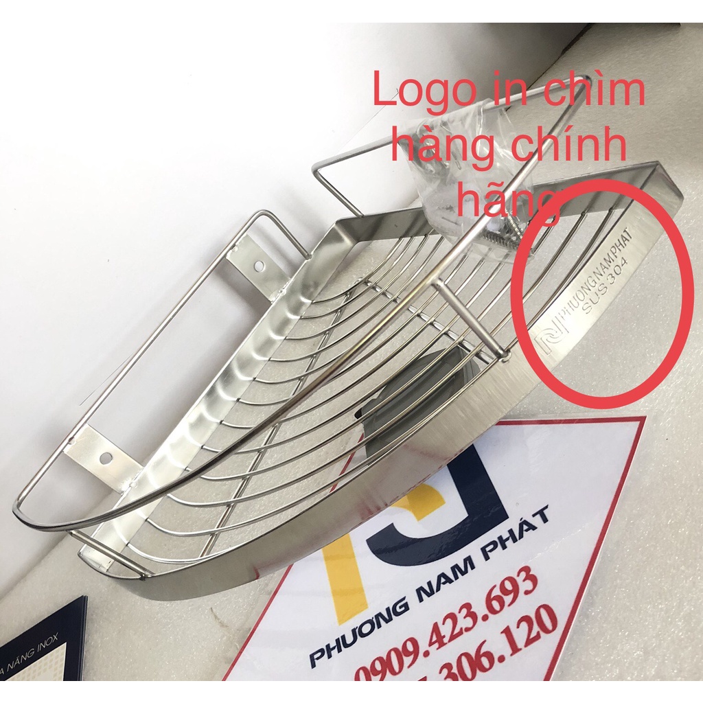 [HÀNG THƯƠNG HIỆU] Kệ góc đựng sữa tắm dầu gội trong nhà tắm inox 304 KGL1 KỆ GÓC LƯỚI 1 TẦNG, hàng đặt xưởng tăm tốt