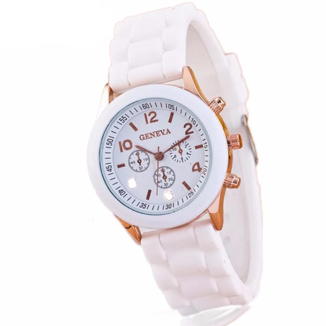 [GIÁ SỈ] ĐỒNG HỒ NỮ GENEVA DÂY CAO SU THỜI TRANG CỰC ĐẸP AH574 | BigBuy360 - bigbuy360.vn