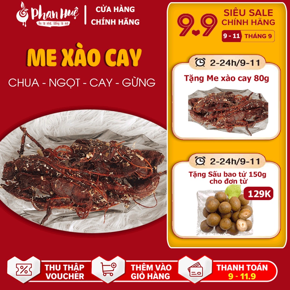 Ô mai xí muội Me Xào Cay Hà Nội ( 500g ), Phan Huệ Food. Me tươi chọn lọc, đặc sản Hà Nội. Ăn là nhớ.