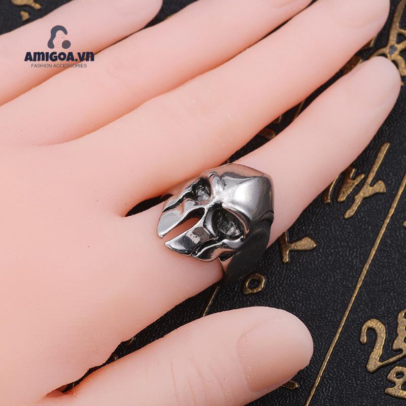 ✨✨Nhẫn hình mặt nạ đầu lâu thời trang sành điệu cho nam
