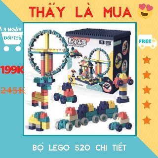 Bộ lego building block 520 chi tiết