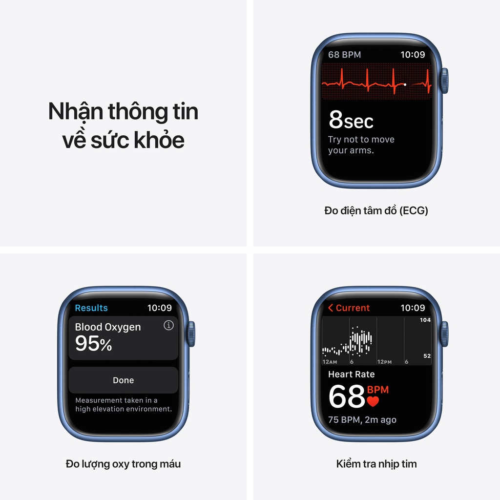 [Trả góp 0%] Đồng hồ thông minh Apple Watch Series 7 AL GPS 41mm- Hàng Chính Hãng [Futureworld- APR]