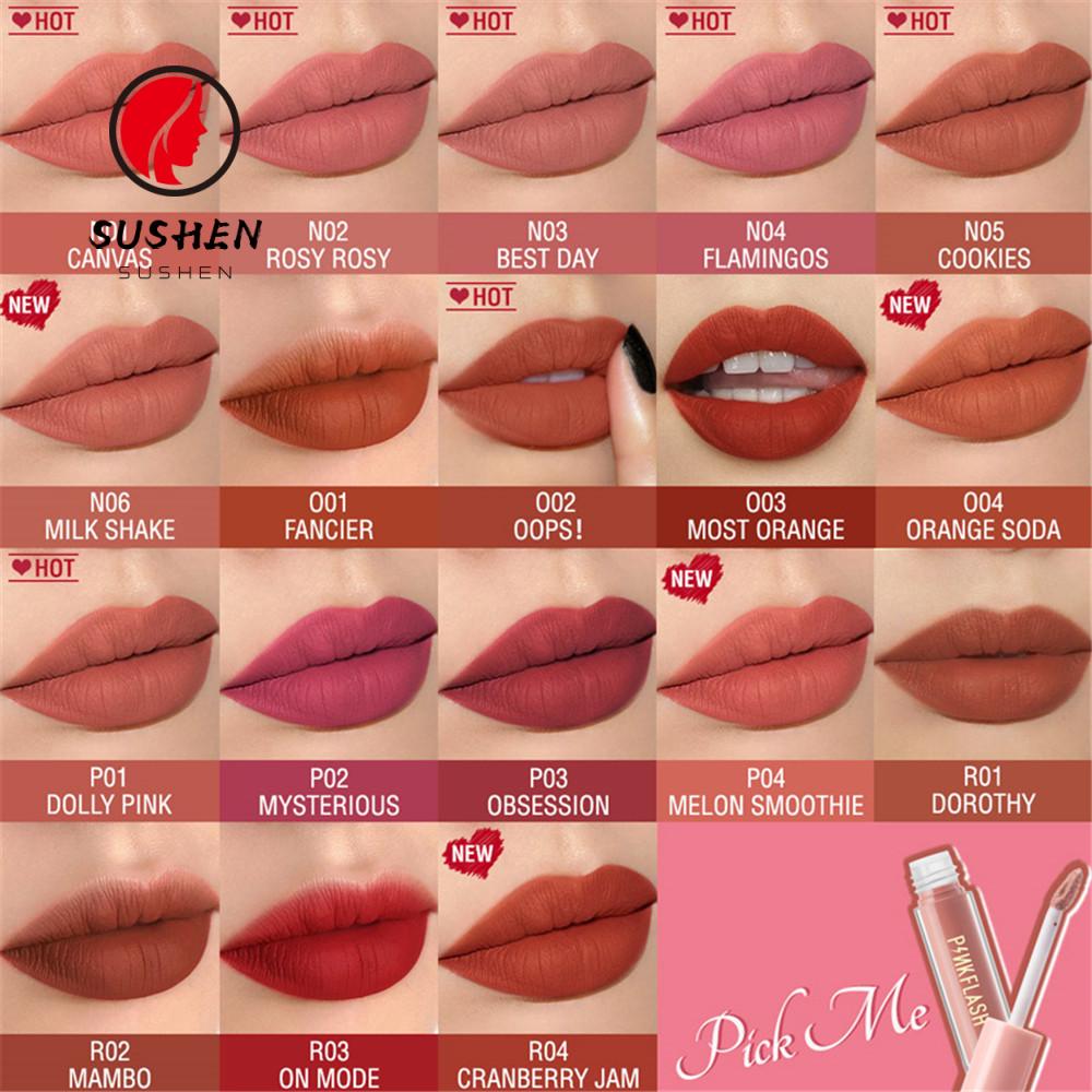 (Hàng Mới Về) Son Môi Dạng Lỏng Chống Thấm Nước Lâu Trôi Màu Sắc Thời Trang | BigBuy360 - bigbuy360.vn