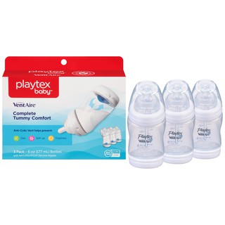 Bộ 3 bình sữa Playtex cổ rộng