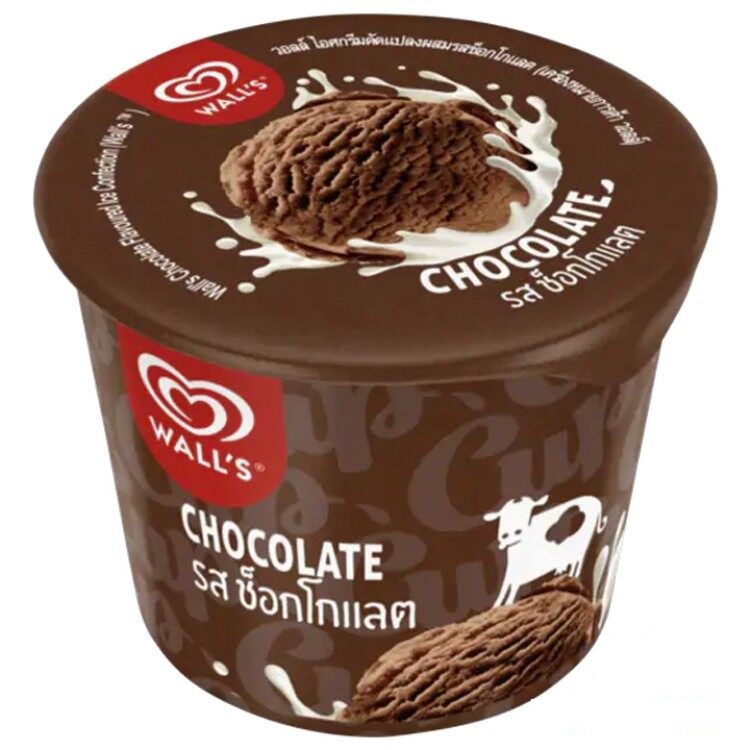 Kem ly Wall's cup 90ml vị Socola/Vani/Dâu/Socola chip