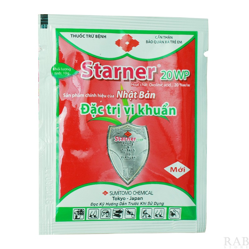 Starner 20wp sản phẩm từ Nhật Bản thích hợp cho nhiều loại cây trồng, gói 10gr