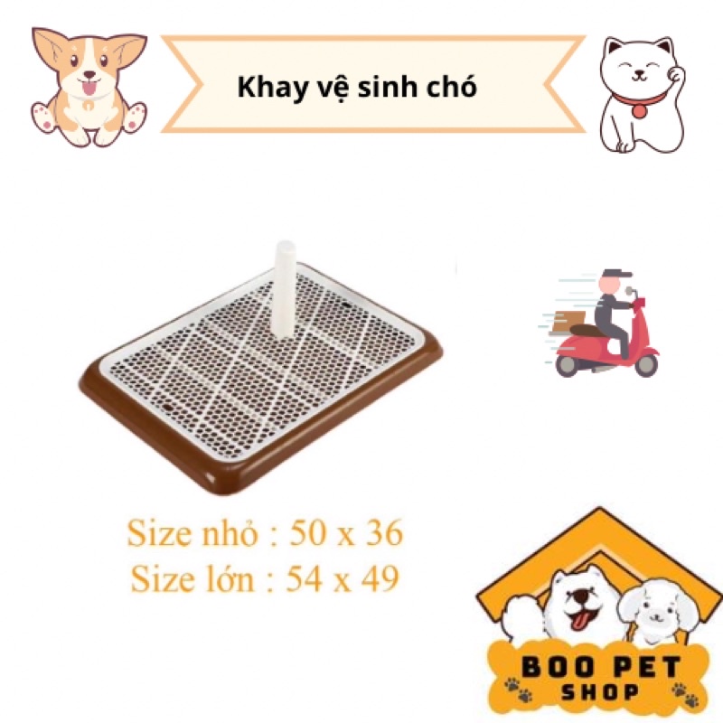 Khay vệ sinh cho chó lớn và nhỏ - khay đi vệ sinh cho chó đực và chó cái