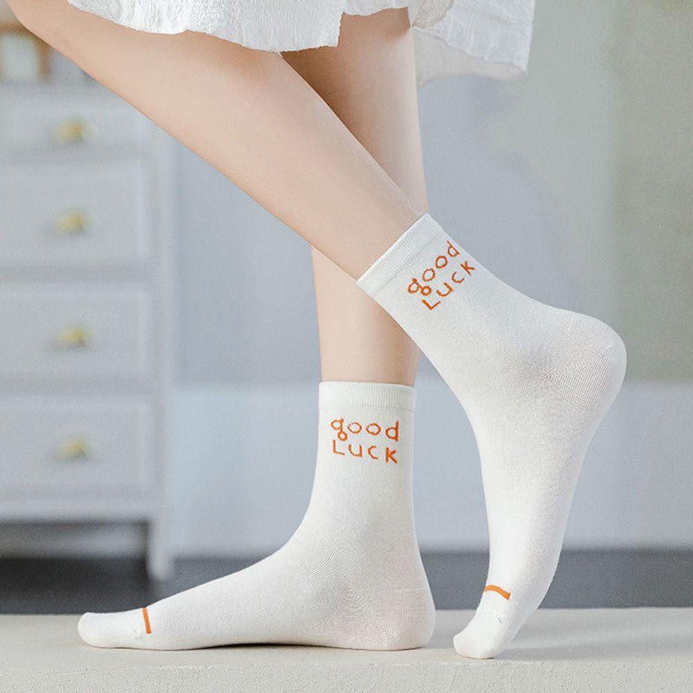 Đôi Vớ Cotton Thấm Hút Mồ Hôi Họa Tiết Caro Thời Trang Cho Nữ