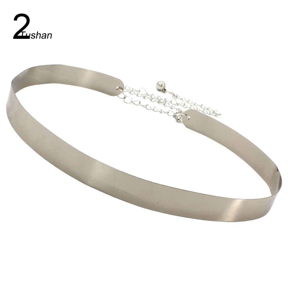 Thắt Lưng Kim Loại Bản Rộng Khoét Lỗ Phối Dây Xích Thời Trang Cho Nữ | BigBuy360 - bigbuy360.vn