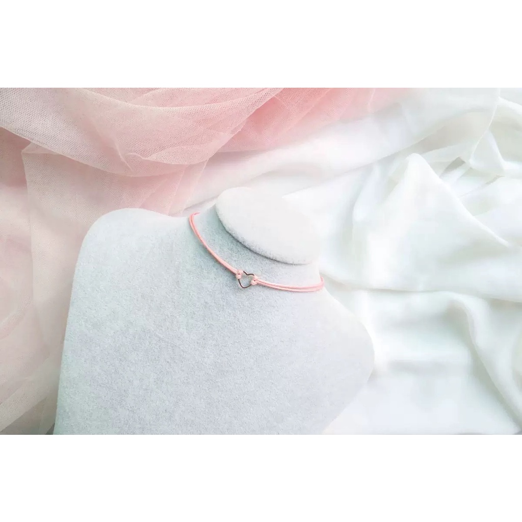 Vòng Cổ choker Màu Hồng Phong Cách Nhật Bản Và Hàn Quốc Dành Cho Nữ