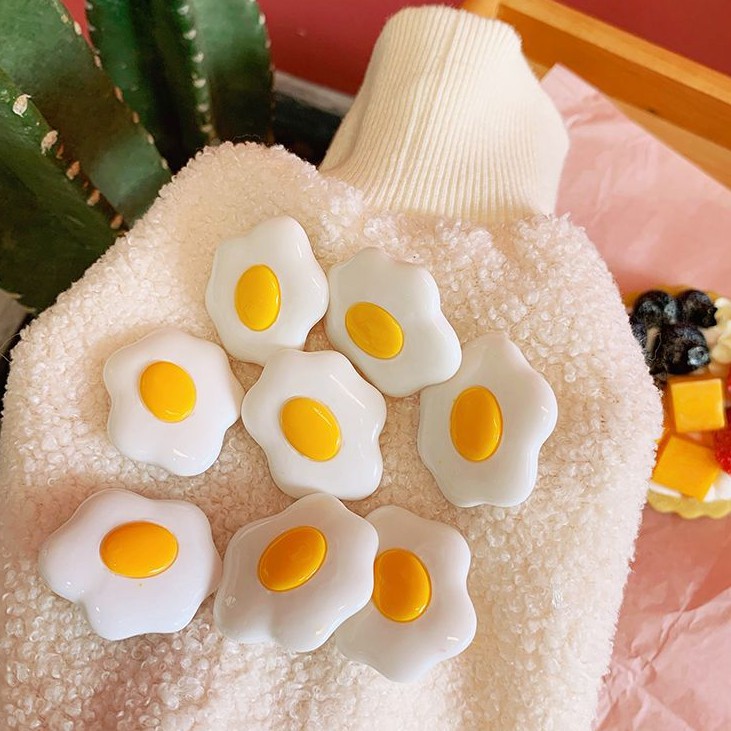 Trâm cài áo hình quả trứng dễ thương, phụ kiện ba lô, hành lý, trâm cài áo