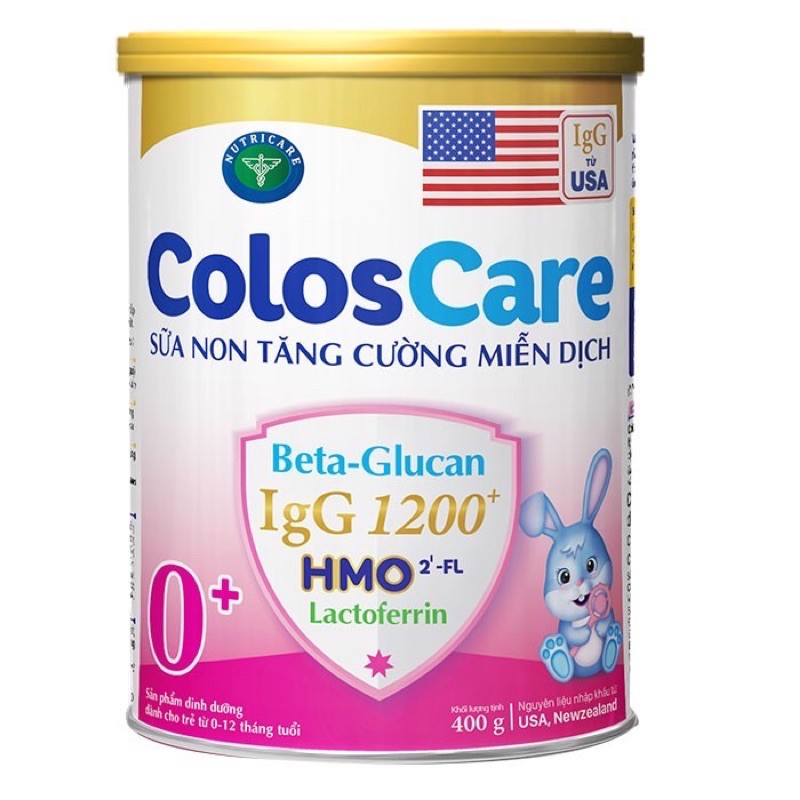 Sữa non Coloscare 0+ tăng cường miễn dịch loại 400gr/800gr