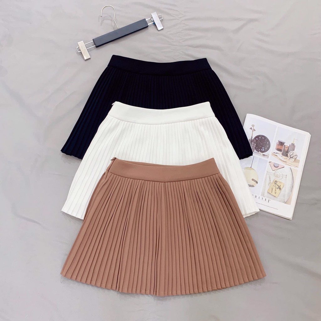 Thanh lý nghỉ bán Chân Váy Xòe Dập Ly Nhỏ (Kèm Ảnh Thật)