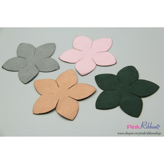 PINKA - Cánh hoa da lộn 7cm dùng làm hoa trang trí may mặc, hoa cài áo, hoa phụ liệu may mặc, phụ kiện tóc