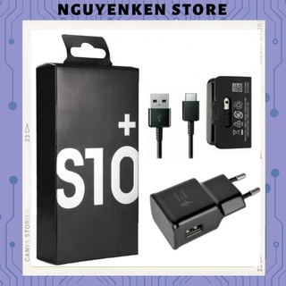 Bộ sạc nhanh ss s10/s10 plus fullbox, chân type c - nk store