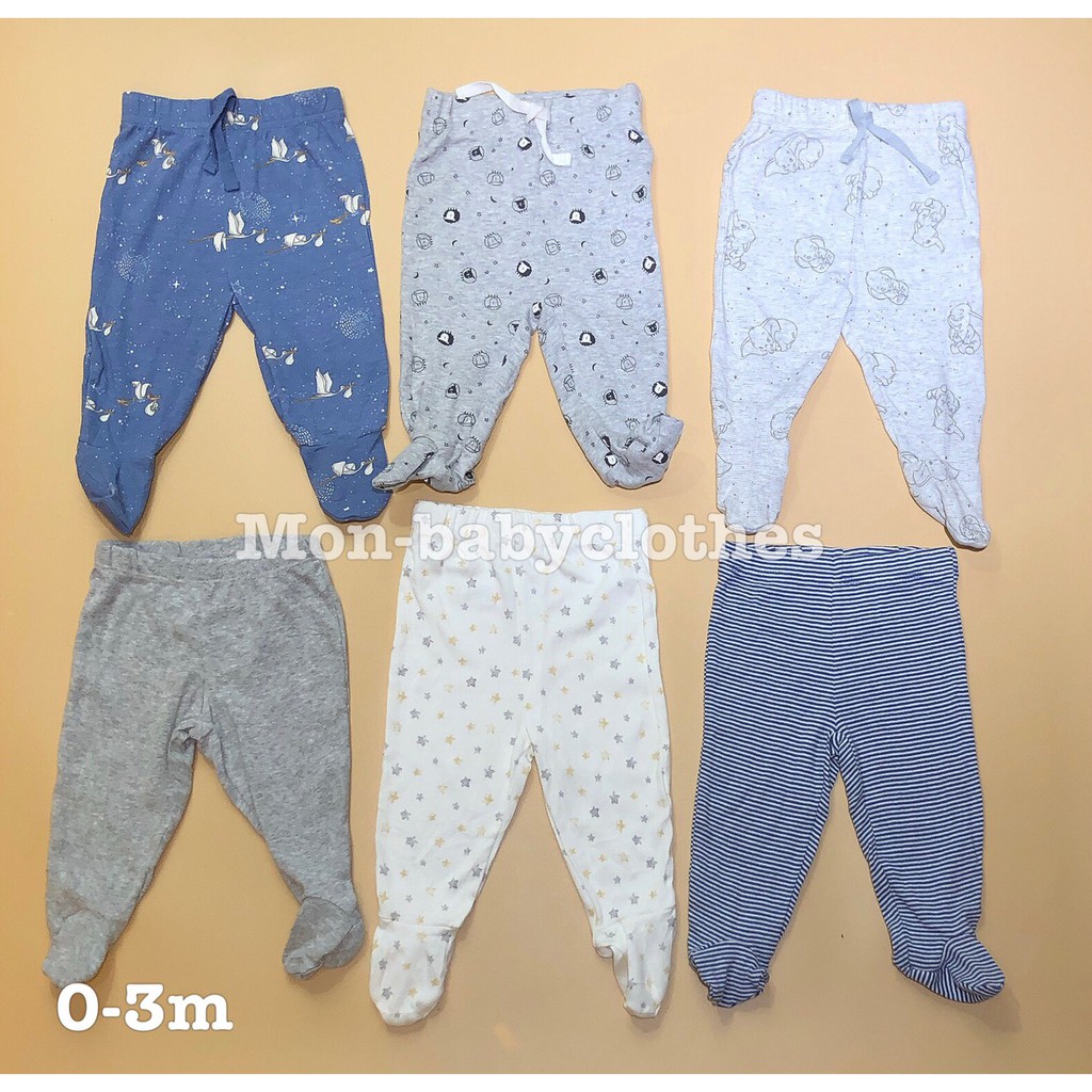 Quần liền tất cotton [3-18m nhiều mẫu]