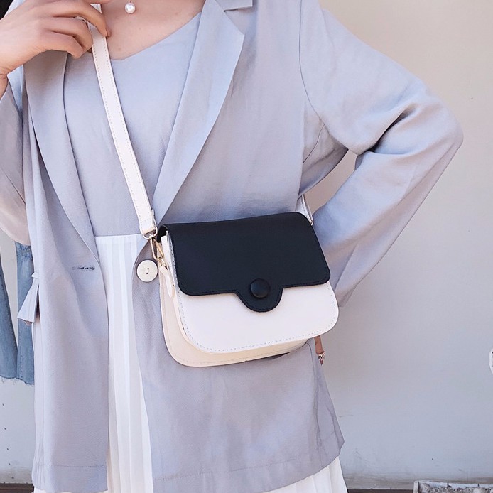 TÚI ĐEO CHÉO NỮ BẦU KHUY PHỐI MÀU TT 9