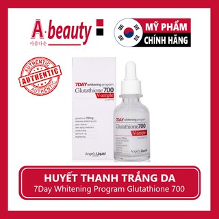 Huyết thanh trắng da 7day Whitening Program Glutathione 700 V-ample 30ml