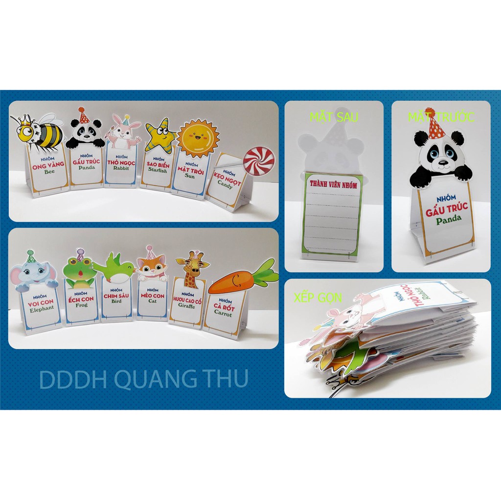 Bảng nhóm A3 -  Tên nhóm để bàn