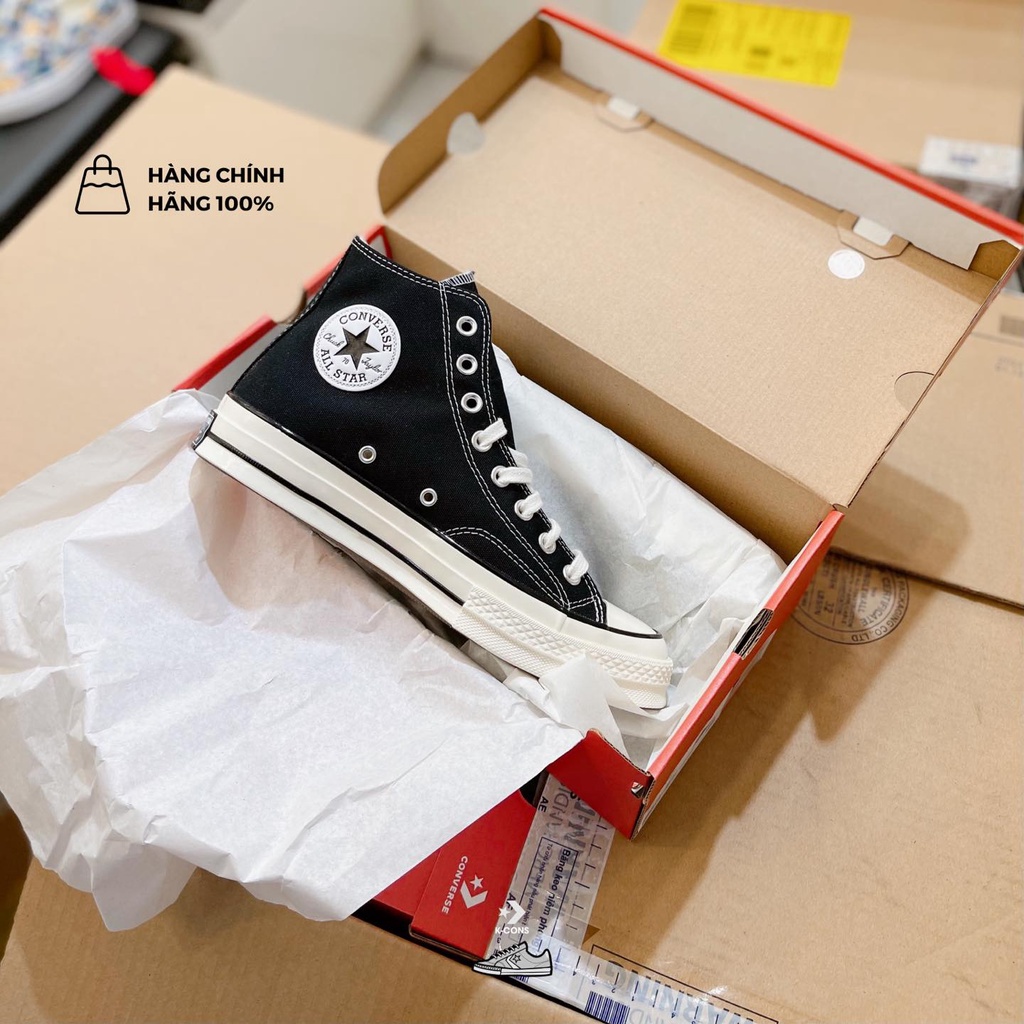 Chuck 70 Black | Giày Converse Đen 1970s Cổ Cao - Thấp &lt;Hàng Công Ty&gt;