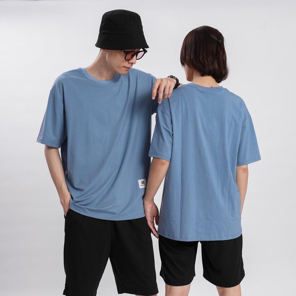 Áo thun Unisex N7 Basic Tee phông trơn nam nữ tay lỡ oversize form rộng 12 màu