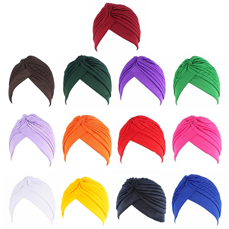 Mũ Turban Thắt Nút In Họa Tiết Phong Cách Hồi Giáo Cho Nữ