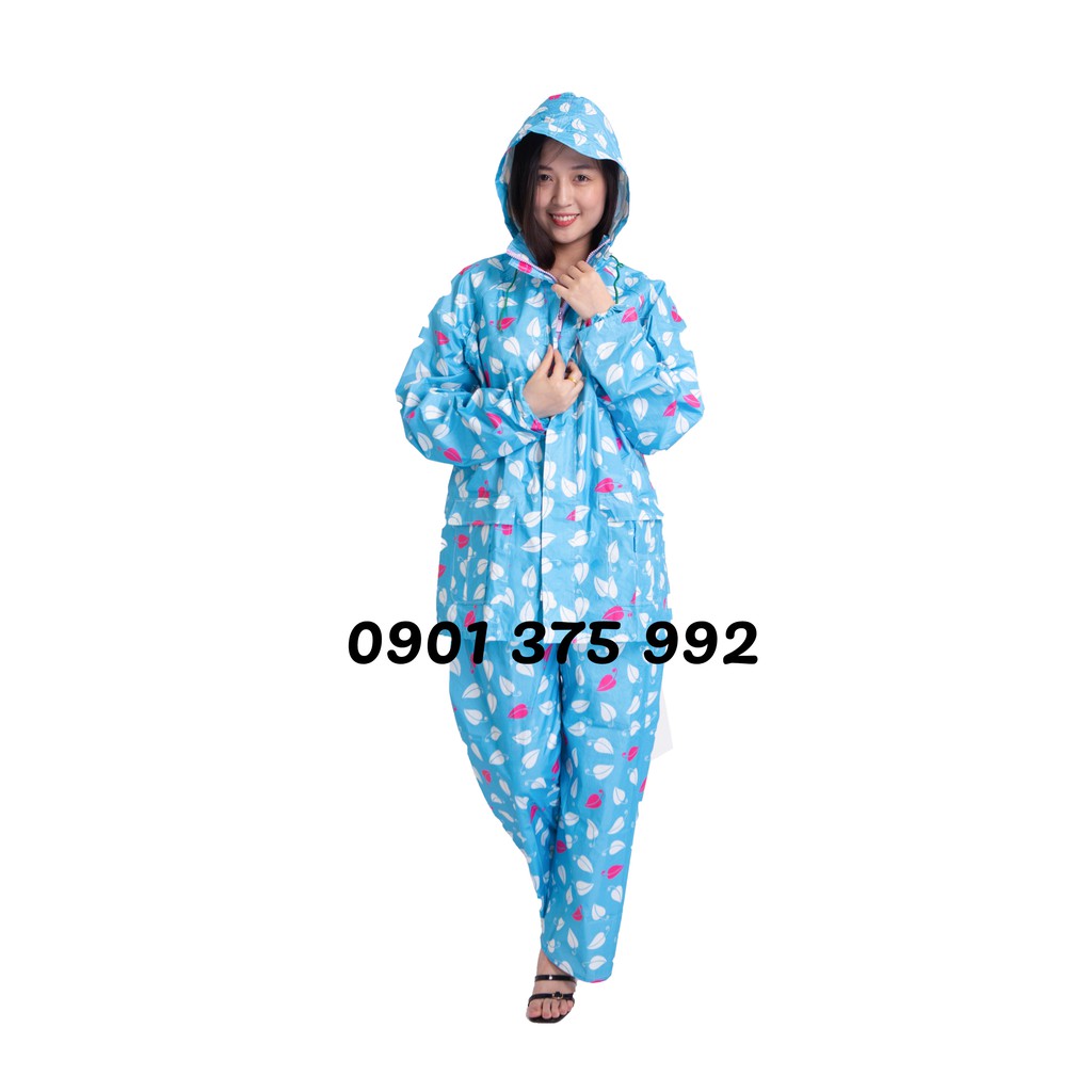 Bộ Áo Mưa Họa Tiết Dễ Thương Cho Bạn Nữ