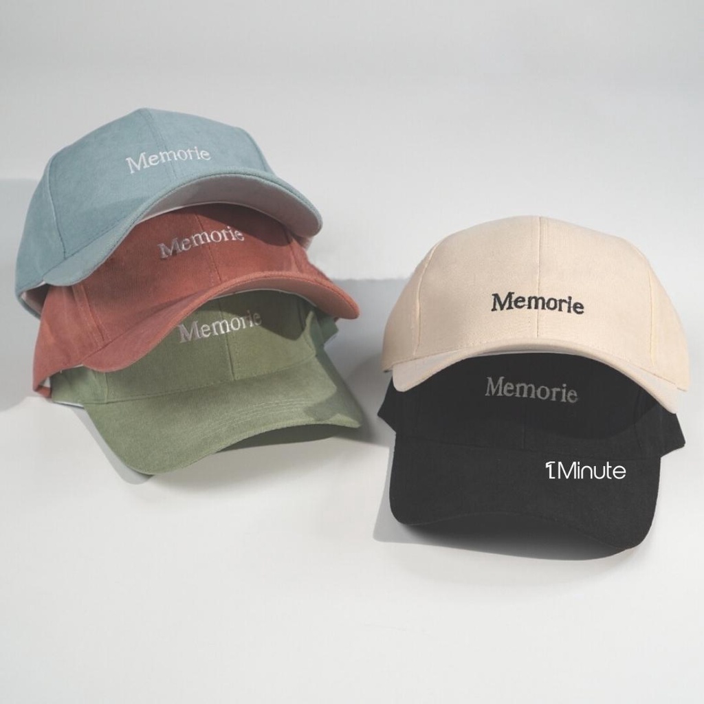 Mũ lưỡi trai - Nón kết thêu chữ Memorie phong cách Ulzzang form unisex nam nữ