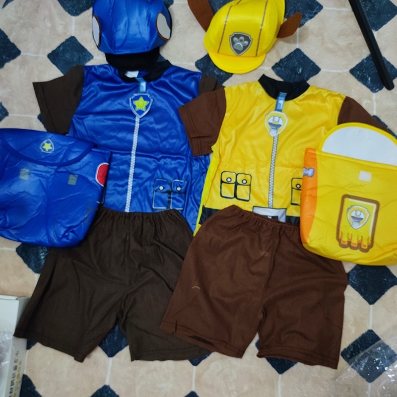 Trang Phục Hóa Trang Halloween Nhân Vật Chú Chó Cứu Hộ Marshall Rubble Chase Rocky Zuma Topuit Skye