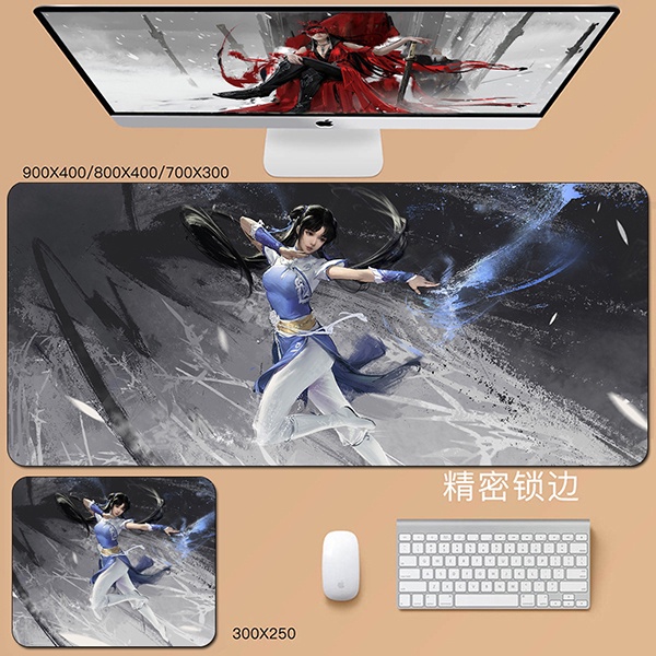 Naraka: Bladepoint game mouse pad Cui Sanniang non-slip computer new large size Gu Qinghan student personality fighting Ji Canghai rubber desktop Canaan office custom Ning Hongye trumpet desk pad home mouse pad cool