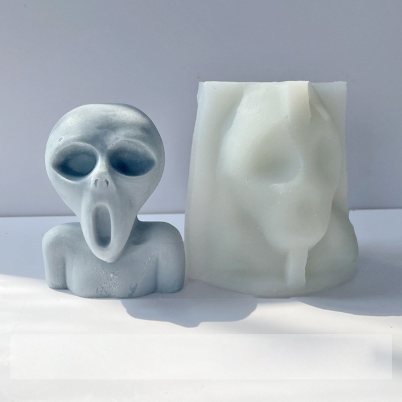 Khuôn Làm Nến / Xà Phòng Hình Đầu Lâu / Quả Bí Ngô 3D Bằng Silicone DIY